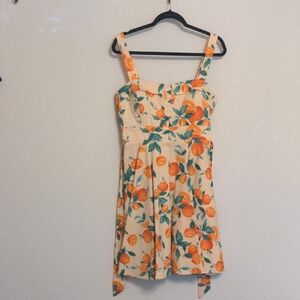 New Eva Rose Oranges Citrus Dress